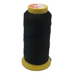 Honeyhandy Nylon Sewing Thread, 12-Ply, Spool Cord, Black, 0.6mm, 150yards/roll