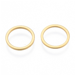 Honeyhandy 201 Stainless Steel Linking Rings, Round Ring, Golden, 12x1mm, Inner Diameter: 10mm