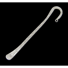 Honeyhandy Alloy Bookmarks, Platinum, about 120mm long, hole: 2mm