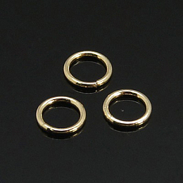 Honeyhandy Yellow Gold Filled Open Jump Rings, 1/20 14K Gold Filled, Cadmium Free & Nickel Free & Lead Free, 22 Gauge, 4.3x0.6mm, Inner Diameter: 3mm