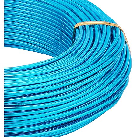 BENECREAT 180 Feet 12 Gauge Jewelry Craft Wire Aluminum Wire Bendable Metal Sculpting Wire for Bonsai Trees, Floral, Arts Crafts Making, Turquoise