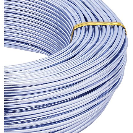 BENECREAT 180 Feet 12 Gauge Jewelry Craft Wire Aluminum Wire Bendable Metal Sculpting Wire for Bonsai Trees, Floral, Arts Crafts Making, Lilac