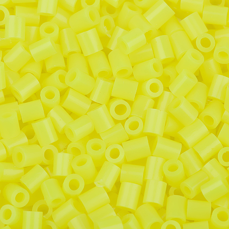 PandaHall Elite 1 Box about 3000 Pcs Fun Fusion Fuse Beads Pack Diameter 2.5mm in a Box for Children Craft DIY Holiday Gift Yellow