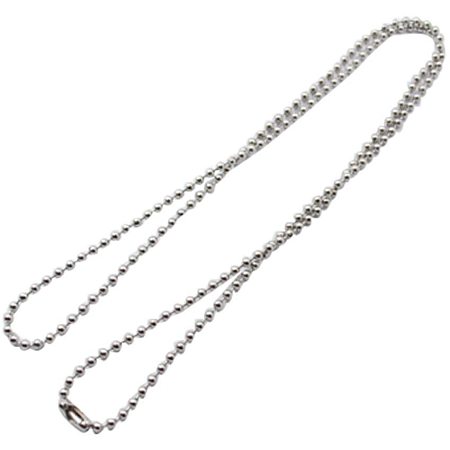 Pandahall Elite 30pcs 2.5mm Ball Chain Necklace Stainless Steel Ball Beaded Chain Metal Jewelry Chains for Necklace Jewelry Accessories Making 23.6