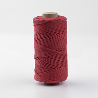 Honeyhandy Cotton Cords, Macrame Cord, Red, 1.5~2mm, about 100yards/roll(300 feet/roll)
