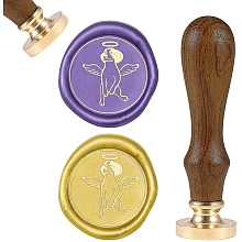 CRASPIRE Wax Seal Stamp Dog, Vintage Sealing Wax Stamps Animal Retro Wood Stamp Wax Seal 25mm Removable Brass Seal Wood Handle for Envelopes Invitations Wedding Embellishment