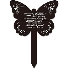 GLOBLELAND Memorial Remembrance Plaque Stake Acrylic Plaque Memorial Commemoratory Sign Garden Remembrance Decoration These We Love Do Not Go Away