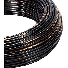 BENECREAT Multicolor Jewelry Craft Aluminum Wire (12 Gauge, 75 Feet) Black Bendable Metal Wire with Storage Box for Jewelry Beading Craft Project, Black and Gold