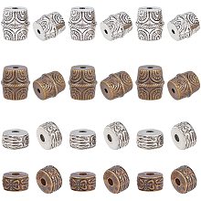 CHGCRAFT 40Pcs 2 Colors Column Spacer CCB Spacer Beads Flat Round Disc Rondelle Spacer Beads for Jewelry Making