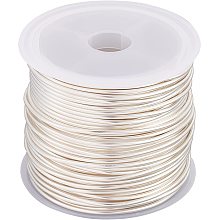 BENECREAT 16 Gague 32.8ft Tarnish Resistant Copper Wire, Silver Jewelry Craft Wire for Jewelry Beading, Wrapping, Sculpturing, Floral and Gardening