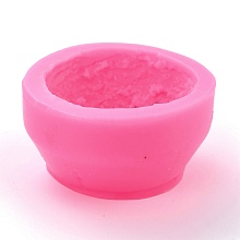 Honeyhandy DIY Silicone Molds, Resin Casting Molds, For UV Resin, Epoxy Resin Jewelry Making, Imitation Ice Cream Molds, Hot Pink, 65x34mm, Inner Diameter: 51mm