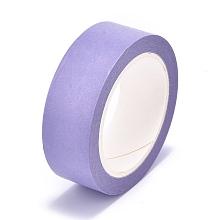 Honeyhandy DIY Solid Color Scrapbook Decorative Paper Tapes, Self Adhesive Tapes, Lilac, 15mm, about 10m/roll