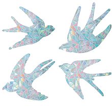 GORGECRAFT 16PCS Swallow Static Window Stickers Decal Anti Collision Glass Clings Non Adhesive Vinyl Film Home Decorations Decals for Sliding Doors Windows Prevent Stop Birds Dogs Strikes