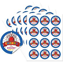 AHANDMAKER Thank You Sticker Labels, Bowling Theme Party Circle Stickers, 60 Pcs Circle Stickers 2" Self-Adhesive Convenient Party Circle Stickers for Party Favors, Envelope Seals & Goodie Bags