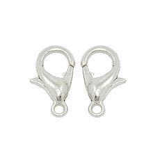 NBEADS 1000Pcs Zinc Alloy Lobster Claw Clasps, Platinum, 12x6mm, Hole: 1.2mm