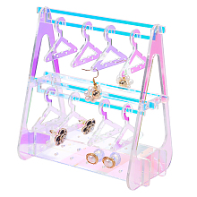 PandaHall Elite Earring Holder Stand, 52 Holes Acrylic Earring Display Rack with Mini Hangers Dangle Earring Hanging Organizer Jewelry Display Stand for Earrings Necklace Ring Bracelet Jewelry