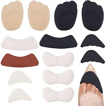 GORGECRAFT 16 Sets 8 Styles Heel Cushion Pads Adhesive Foam High Heels Stickers Grips Liner Inserts Protectors Insoles Foot Care for Loose Shoes Men Women Indoor Outdoor Supplies, 3 Colors