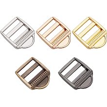 OLYCRAFT 5pcs 1.5 Inch Ladder Lock Slider Buckle Zinc Alloy Adjustable Lock Buckle Webbing Strap Release Buckles for Belt Backpack Sports Equipment Dog Collar