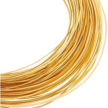 BENECREAT 26Gague 49.2 Feet Real 18K Gold Plated Square Brass Wire, Gold Soft Jewelry Wire Metal Craft Wire for Necklace Bracelet Making and Other Handmade Project