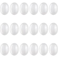 FINGERINSPIRE 18 Pcs Oval Cabochon Gemstone 1x0.7x0.2 inch Opalite Oval Cab Cabochons Flatback Gemstones Beads Healing Chakra Crystal Stone Bead Cab Covers No Hole for DIY Craft Jewelry Making