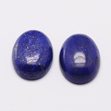 Honeyhandy Dyed Oval Natural Lapis Lazuli Cabochons, 18x13x6mm