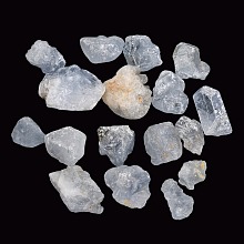 Honeyhandy Rough Raw Natural Celestite/Celestine Beads, No Hole/Undrilled, Nuggets, 15~41x10~25mm