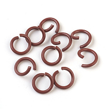 Honeyhandy Iron Jump Rings, Open Jump Rings, Saddle Brown, 17 Gauge, 8~8.5x1.2mm, Inner Diameter: 5~6mm