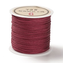 Honeyhandy 50 Yards Nylon Chinese Knot Cord, Nylon Jewelry Cord for Jewelry Making, Dark Red, 0.8mm