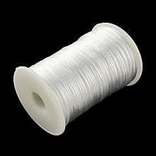 Honeyhandy Polyester Cords, White, 2mm, about 98.42 yards(90m)/roll