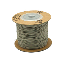 Honeyhandy Eco-Friendly Dyed Nylon Threads, String Threads Cords, Dark Gray, 0.4mm, about 164.04 yards(150m)/roll