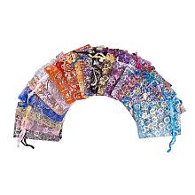 ARRICRAFT About 100 Pcs Mixed Colors and Styles Drawstring Organza Gift Bags Wedding Party Candy Favor Bags Jewelry Pouches Wrap 2.8x3.5 Inches