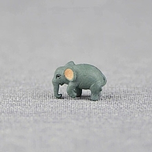 Honeyhandy Mini Cartoon PVC Elephant, Light Grey, 26x14x16mm