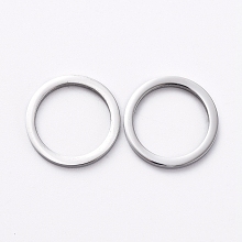 Honeyhandy 304 Stainless Steel Linking Rings for Jewelry Making, Manual Polishing, Ring, Stainless Steel Color, 13x1.5mm, Inner Diameter: 11mm