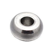 NBEADS 1000pcs 4mm Stainless Steel Smooth Donut Metal Spacer Beads Loose Beads for DIY Jewelry Making Findings