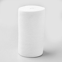 Honeyhandy Flat Elastic Rubber Cord/Band, Webbing Garment Sewing Accessories, White, 120x0.8mm, about 3.28 yards(3m)/roll