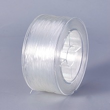 Honeyhandy Round Elastic Crystal Thread, White, 0.8mm, about 70m/roll