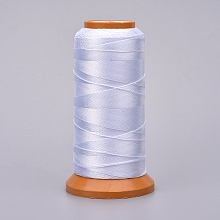 Honeyhandy Polyester Threads, for Jewelry Making, White, 0.5mm, about 601.48 yards(550m)/roll