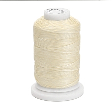 Honeyhandy Waxed Polyester Cord, Flat, Bisque, 1mm, about 76.55 yards(70m)/roll