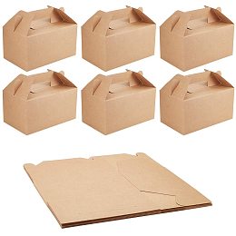 Kraft Paper Box, Rectangle, Sienna, 21x13x16.5cm