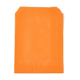 Honeyhandy Eco-Friendly Kraft Paper Bags, Gift Bags, Shopping Bags, Rectangle, Orange, 18x13x0.02cm