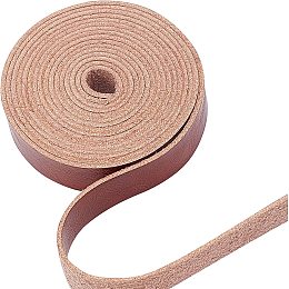 GORGECRAFT Brown Leather Strap Strip 1/2 Inch Wide 79 Inch Long Lychee Pattern Leather Belt Wrap Single Sided Flat Cord for DIY Crafts Projects Clothing Jewelry Wrapping Making Bag Handles