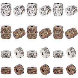 CHGCRAFT 40Pcs 2 Colors Column Spacer CCB Spacer Beads Flat Round Disc Rondelle Spacer Beads for Jewelry Making