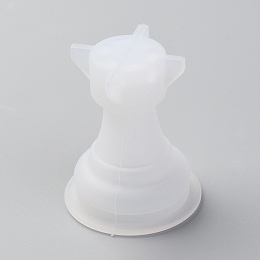 Honeyhandy Chess Silicone Mold, Family Games Epoxy Resin Casting Molds, for DIY Kids Adult Table Game, Rook, White, 39x32mm, Inner Diameter: 22mm