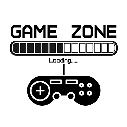 SUPERDANT Game Zone Quotes Wall Stickers Vinyl Wall Decor Stickers DIY Saying Wall Art Decal Sticker Home Decoration for Living Room, Bedroom, Bathroom, Black