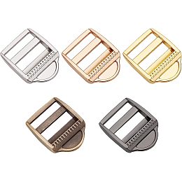 OLYCRAFT 5pcs 1.5 Inch Ladder Lock Slider Buckle Zinc Alloy Adjustable Lock Buckle Webbing Strap Release Buckles for Belt Backpack Sports Equipment Dog Collar