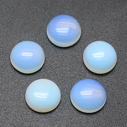 Honeyhandy Opalite Cabochons, Flat Round, 8x3~4mm