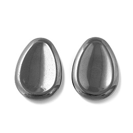 Honeyhandy Synthetic Non-magnetic Hematite Massage, Teardrop, for Face to Lift, Decrease Puffiness and Tighten, 47~49x33~35x6~7mm