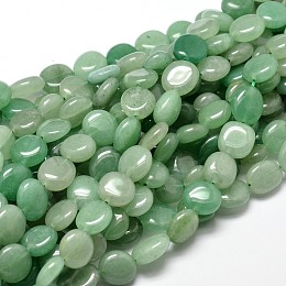 Honeyhandy Natural Green Aventurine Nuggets Beads Strands, Tumbled Stone, 4~8x6~9x5~7mm, Hole: 1mm, about 15.3 inch~15.7 inch