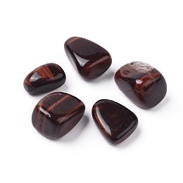 Honeyhandy Natural Tiger Eye Beads, Tumbled Stone, Vase Filler Gems, Dyed & Heated, No Hole/Undrilled, Nuggets, 20~35x13~23x8~22mm