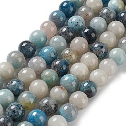 Honeyhandy Natural Trolleite Beads Strands, Round, 8mm, Hole: 0.7mm, about 49pcs/strand, 15.75 inch(40cm)